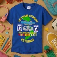 173rd Airborne Brigade Meaningful Gift Vietnam Combat Veteran Great Gift Kids T-Shirt thumb 3