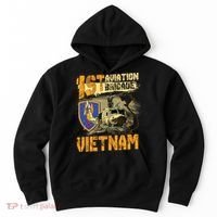 1st Aviation Brigade Vietnam Veteran Pilot  Door Gunner Hoodie thumb 0