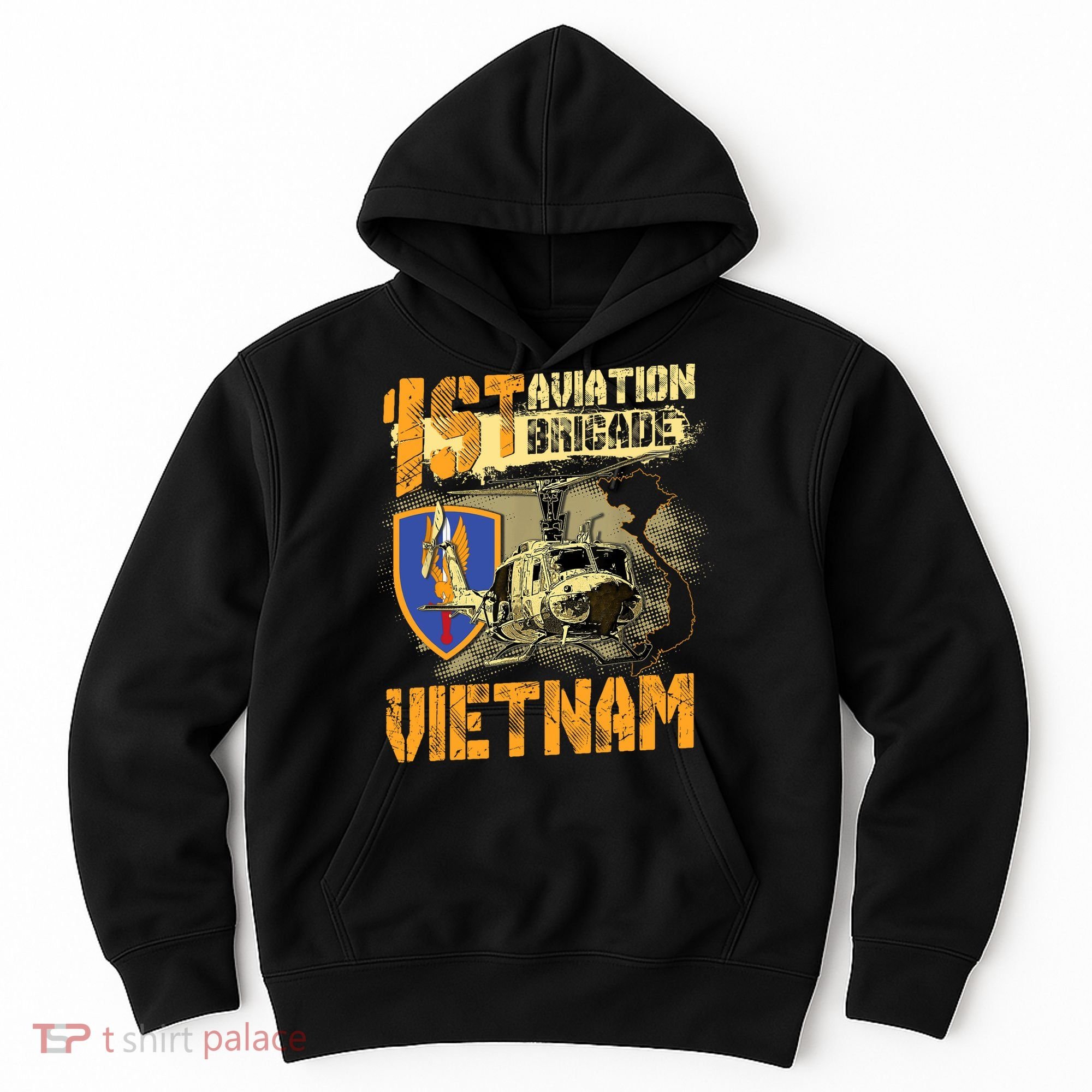 1st Aviation Brigade Vietnam Veteran Pilot  Door Gunner Hoodie