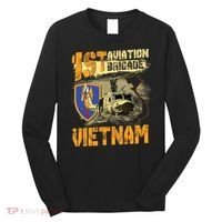 1st Aviation Brigade Vietnam Veteran Pilot  Door Gunner Long Sleeve Shirt thumb 0