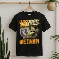 1st Aviation Brigade Vietnam Veteran Pilot  Door Gunner T-Shirt thumb 2