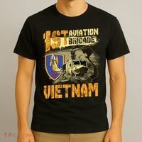 1st Aviation Brigade Vietnam Veteran Pilot  Door Gunner T-Shirt thumb 3