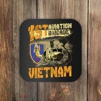 1st Aviation Brigade Vietnam Veteran Pilot  Door Gunner Coaster thumb 0
