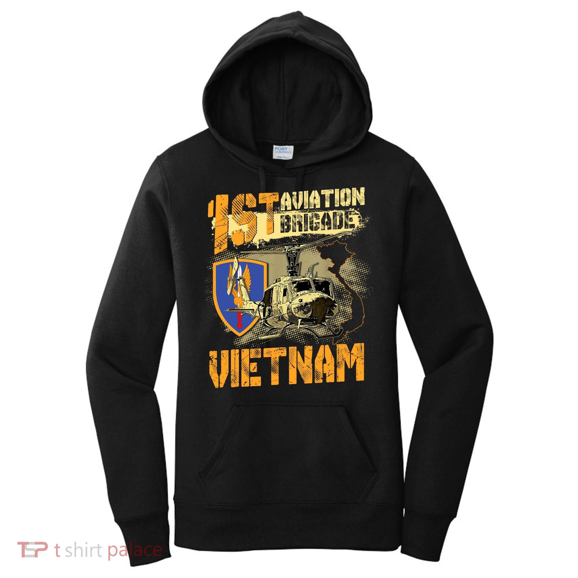 1st Aviation Brigade Vietnam Veteran Pilot  Door Gunner Women's Hoodie