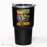 1st Aviation Brigade Vietnam Veteran Pilot  Door Gunner Tumbler thumb 0
