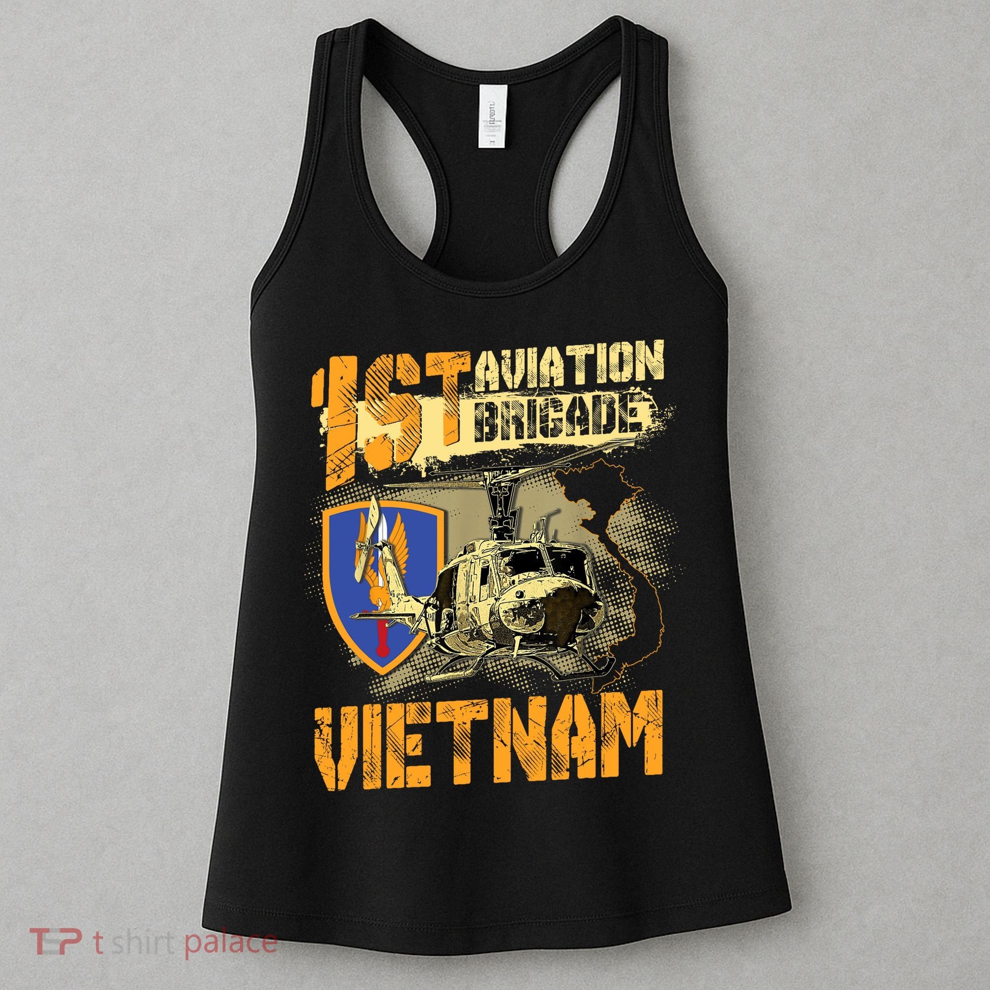 1st Aviation Brigade Vietnam Veteran Pilot  Door Gunner Women's Tank Top