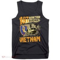 1st Aviation Brigade Vietnam Veteran Pilot  Door Gunner Tank Top thumb 0