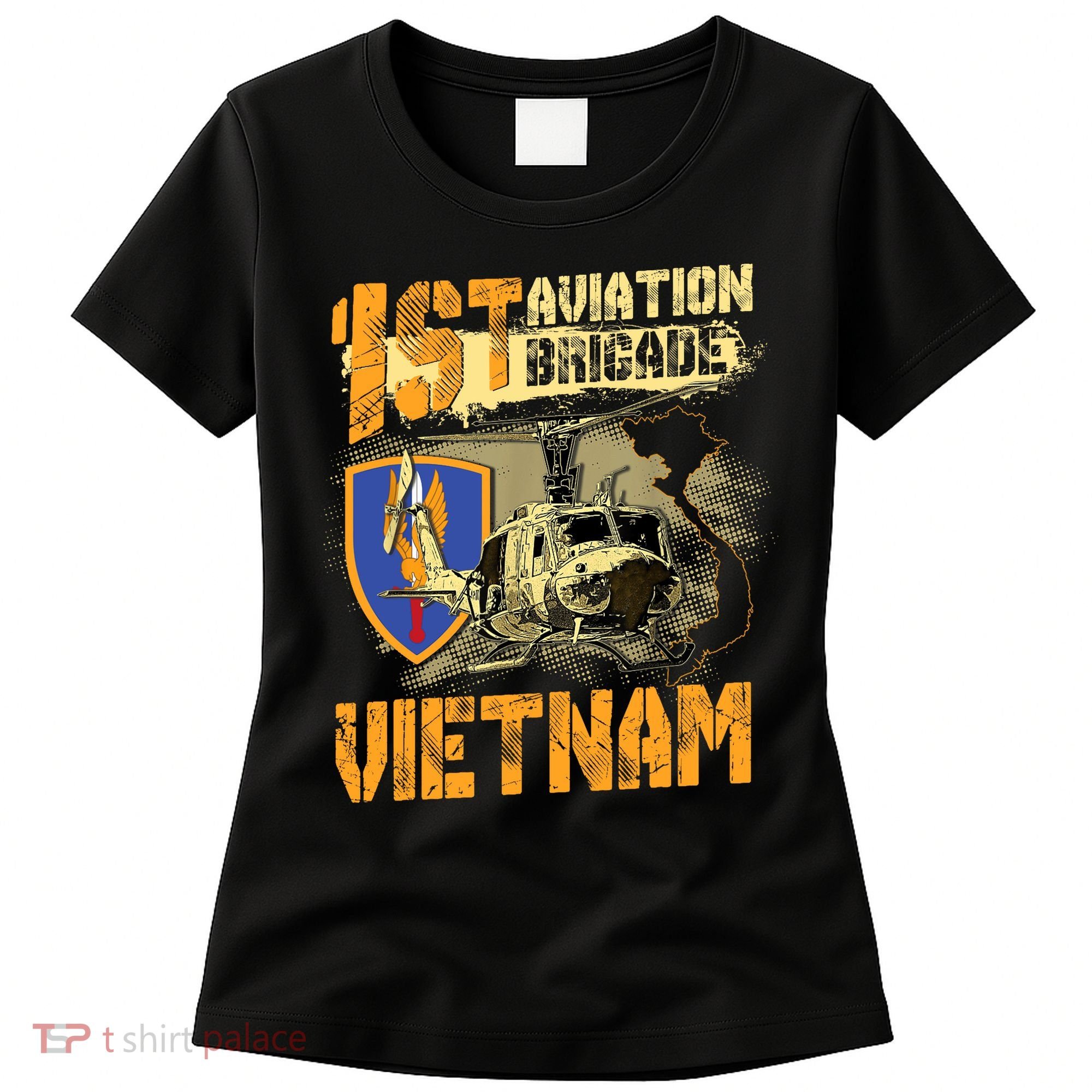 1st Aviation Brigade Vietnam Veteran Pilot  Door Gunner Women's T-Shirt