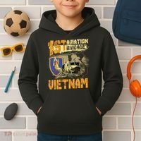 1st Aviation Brigade Vietnam Veteran Pilot  Door Gunner Kids Hoodie thumb 2
