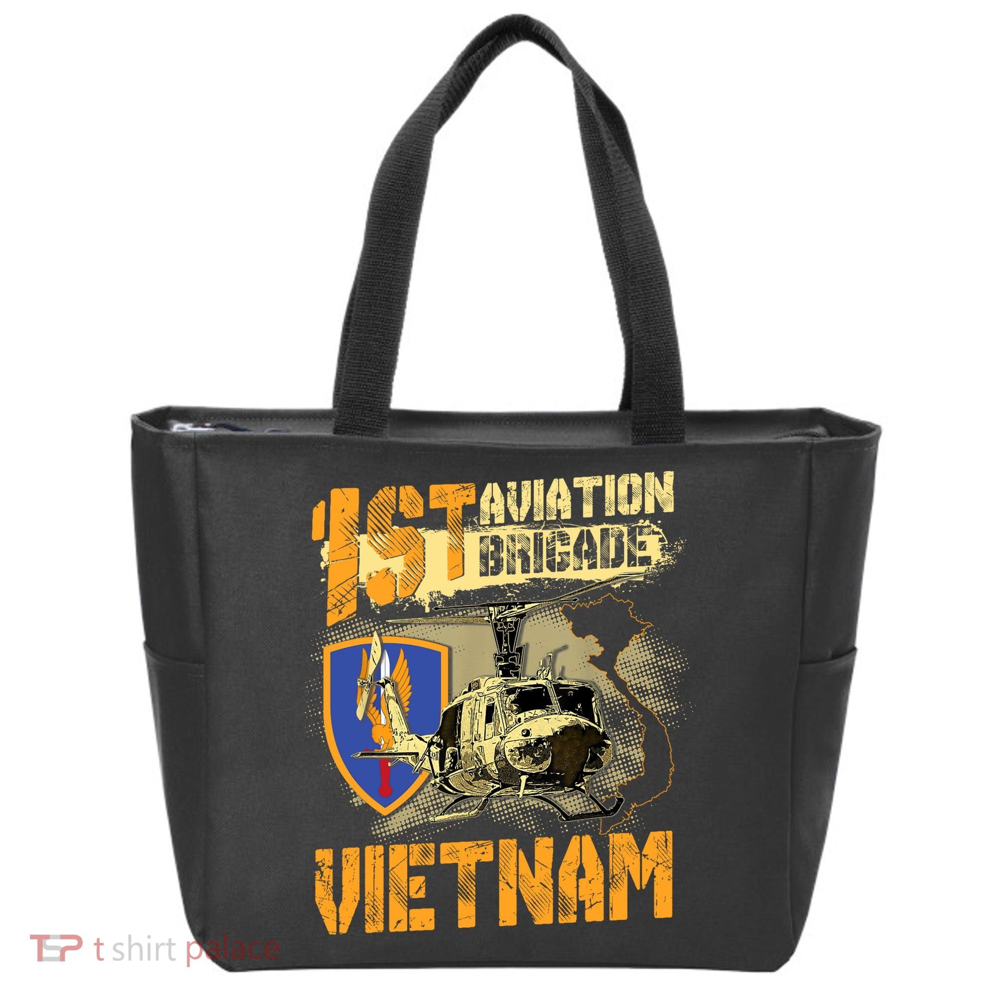 1st Aviation Brigade Vietnam Veteran Pilot  Door Gunner Tote Bag