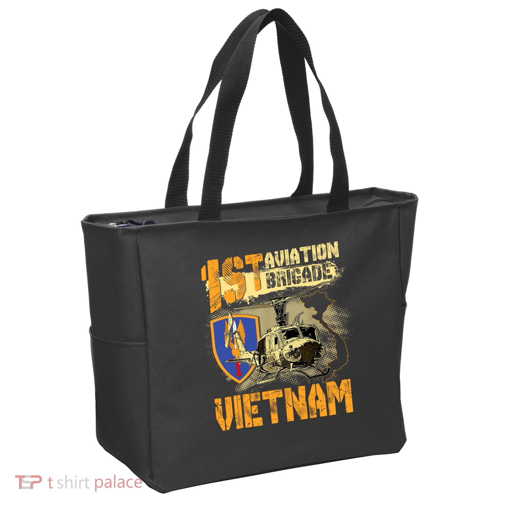 1st Aviation Brigade Vietnam Veteran Pilot  Door Gunner Tote Bag