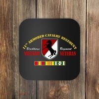 11th Armored Cavalry Regiment Vietnam Veteran Father Day Coaster thumb 0