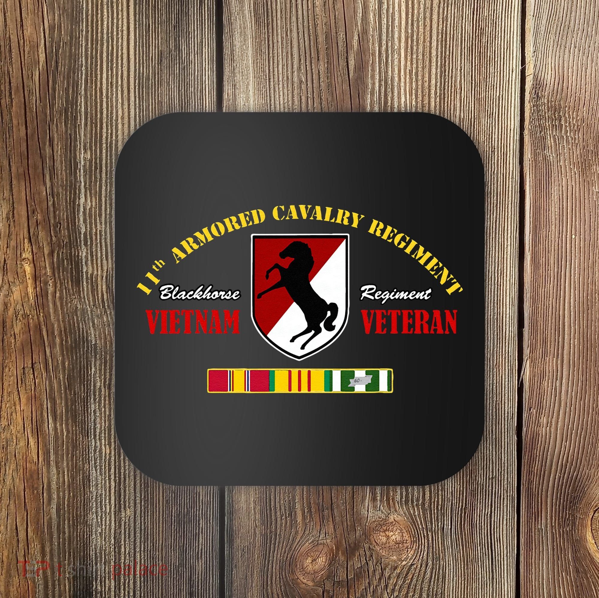 11th Armored Cavalry Regiment Vietnam Veteran Father Day Coaster