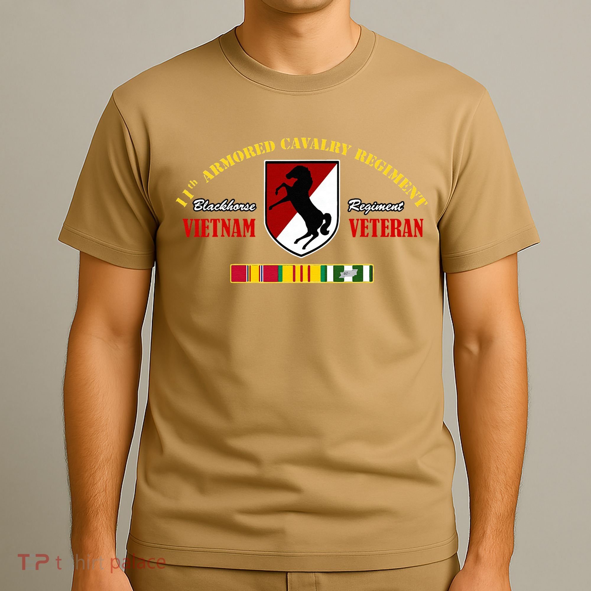 11th Armored Cavalry Regiment Vietnam Veteran Father Day T-Shirt
