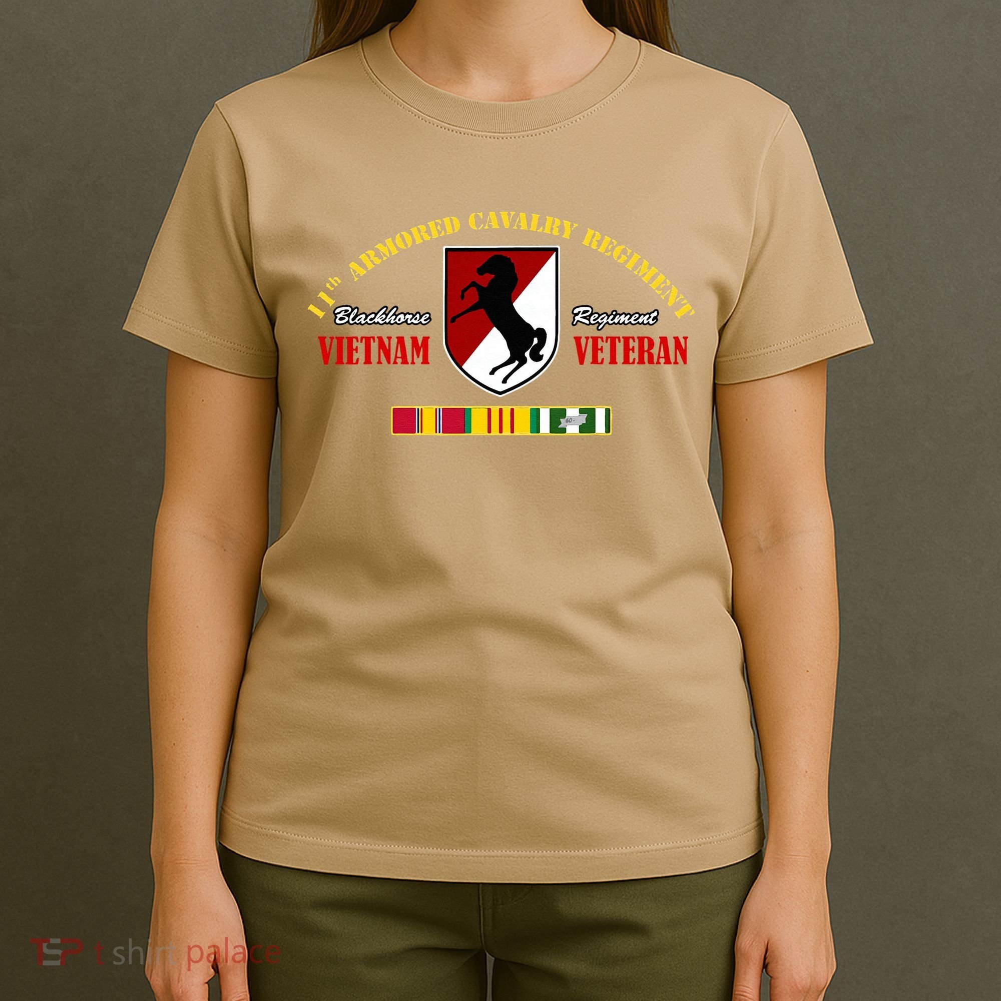 11th Armored Cavalry Regiment Vietnam Veteran Father Day T-Shirt