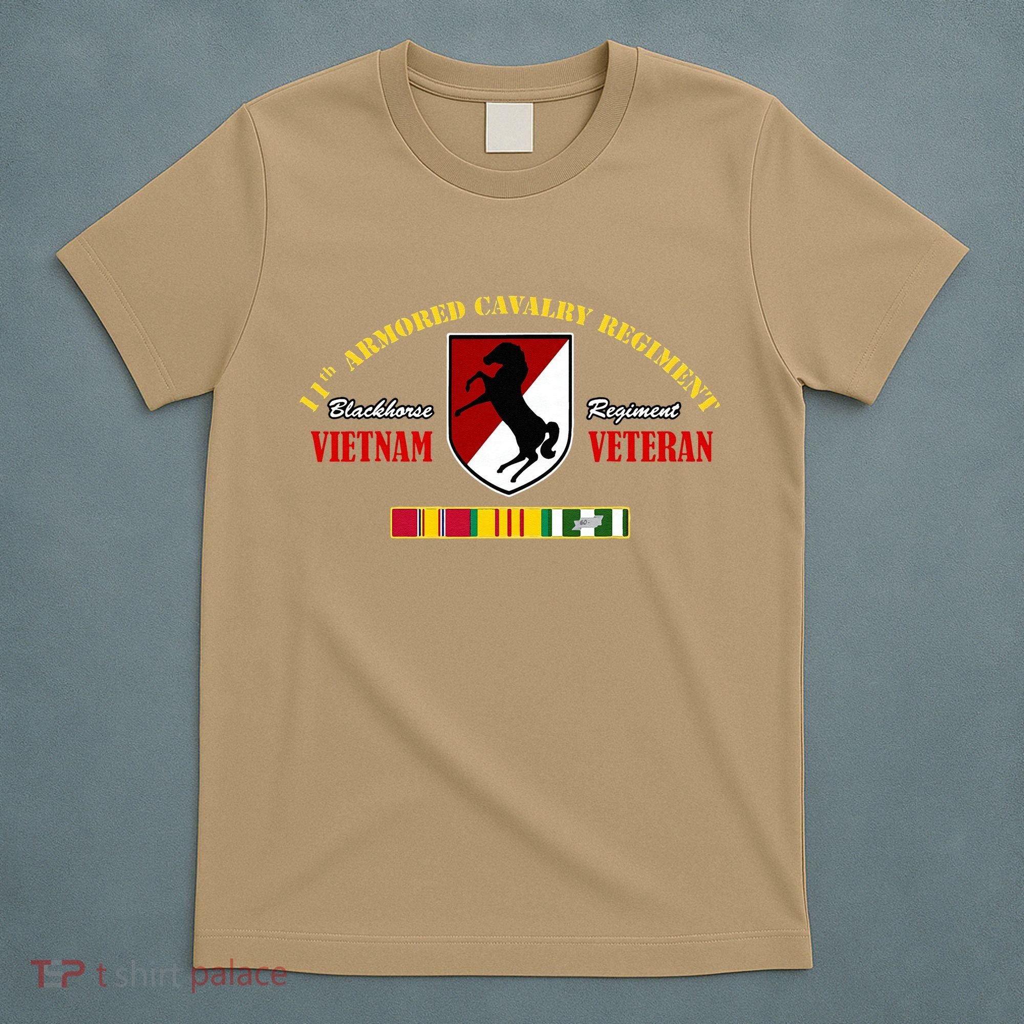 11th Armored Cavalry Regiment Vietnam Veteran Father Day T-Shirt