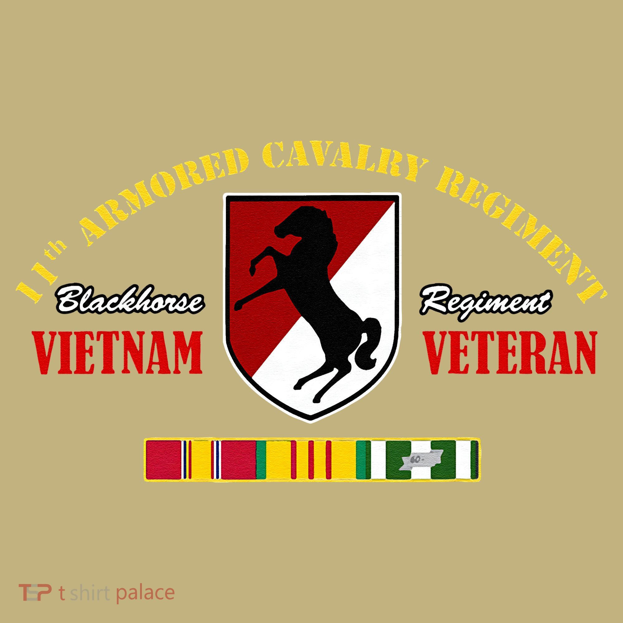 11th Armored Cavalry Regiment Vietnam Veteran Father Day T-Shirt