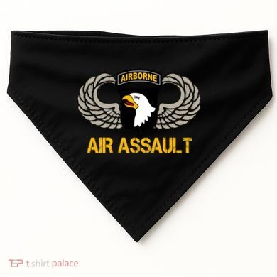 101st Airborne Division Air Assault Gift Veterans Day Great Gift USA-Made Doggie Bandana