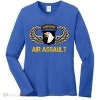 101st Airborne Division Air Assault Gift Veterans Day Great Gift Women's Long Sleeve Shirt thumb 0