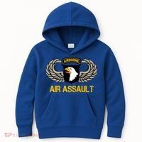 101st Airborne Division Air Assault Gift Veterans Day Great Gift Kids Hoodie thumb 0