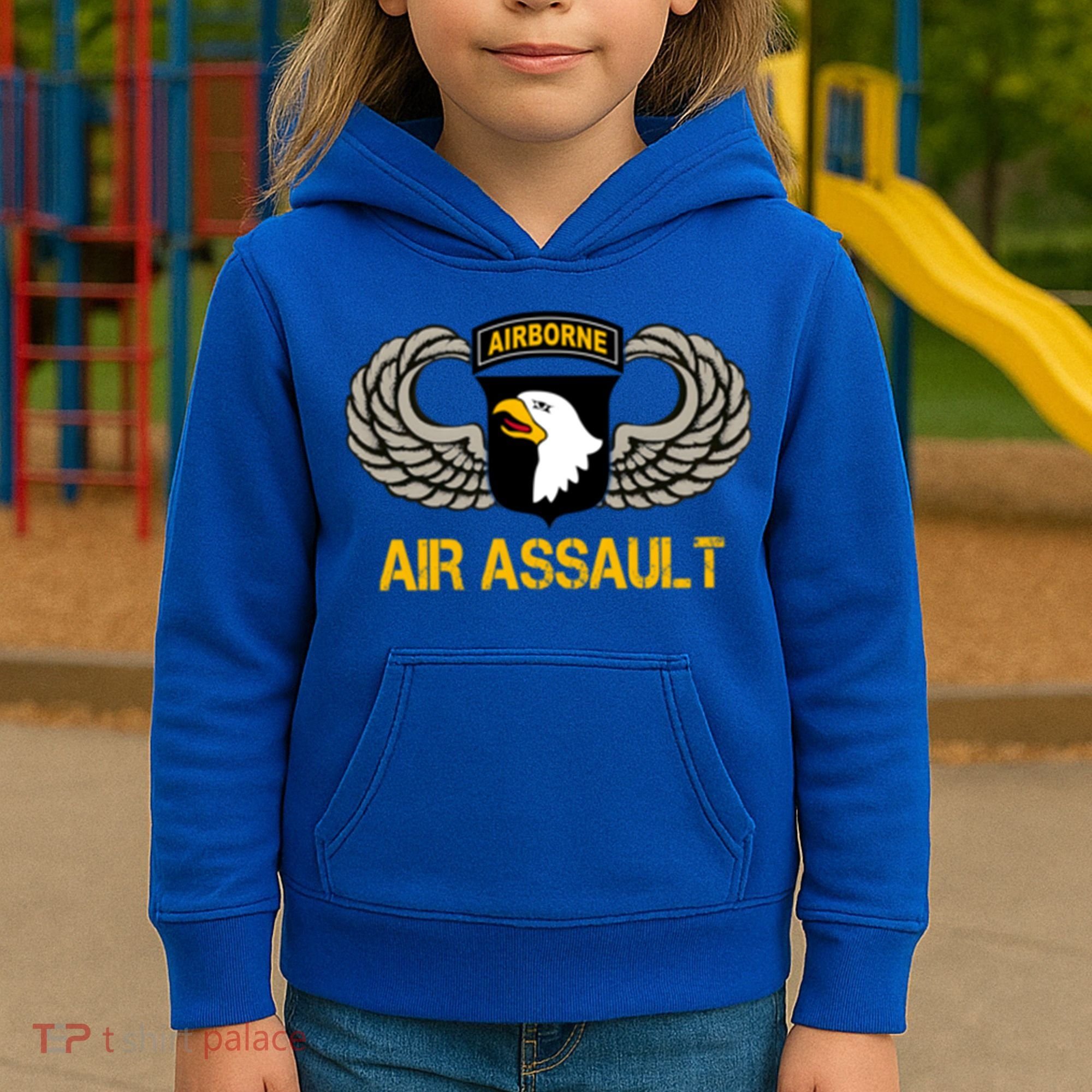 101st Airborne Division Air Assault Gift Veterans Day Great Gift Kids Hoodie