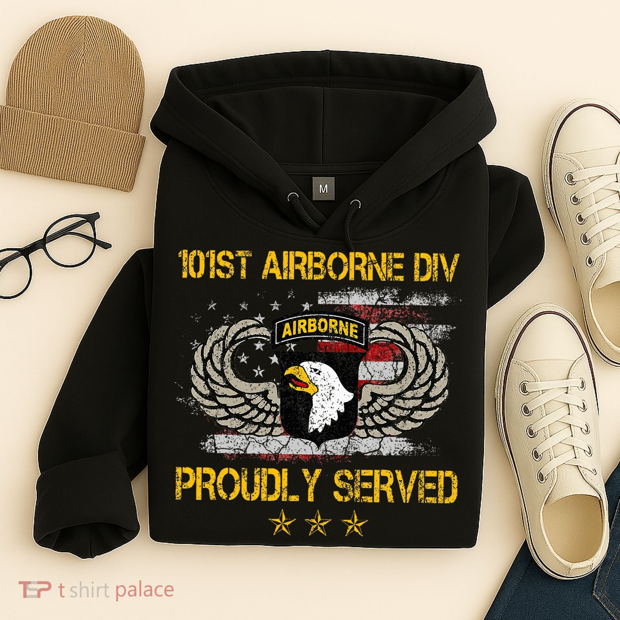 101st Airborne Divition Proudly Served Veterans Day Hoodie