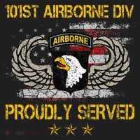 101st Airborne Divition Proudly Served Veterans Day Beanie thumb 2