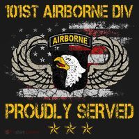 101st Airborne Divition Proudly Served Veterans Day Mousepad thumb 1