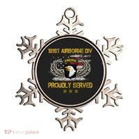 101st Airborne Divition Proudly Served Veterans Day Ornament thumb 0