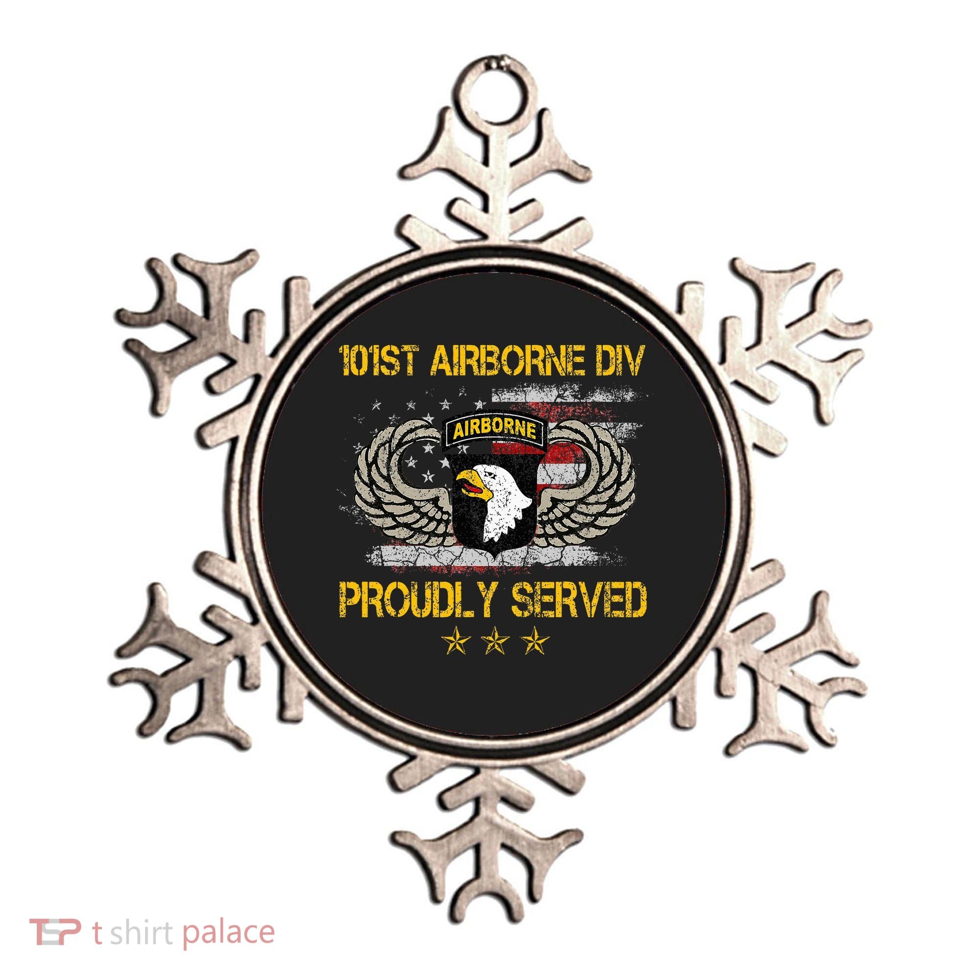 101st Airborne Divition Proudly Served Veterans Day Ornament
