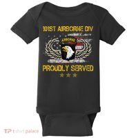 101st Airborne Divition Proudly Served Veterans Day Baby Bodysuit thumb 0