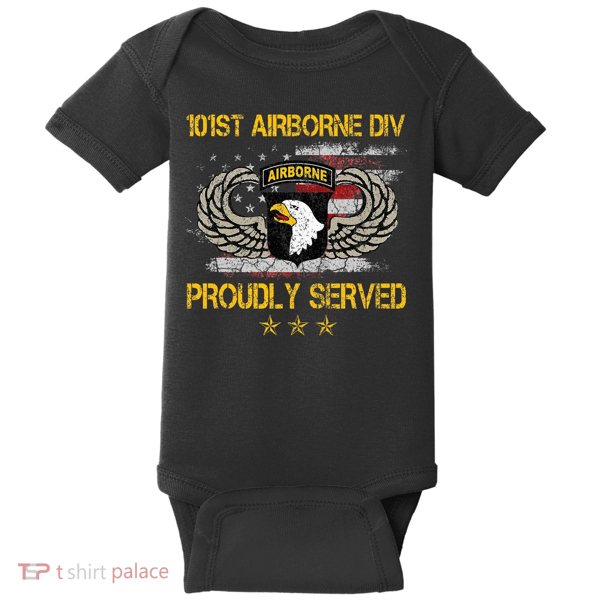 101st Airborne Divition Proudly Served Veterans Day Baby Bodysuit