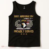 101st Airborne Divition Proudly Served Veterans Day Tank Top thumb 2
