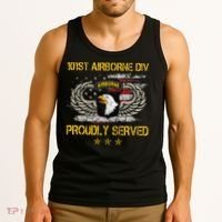 101st Airborne Divition Proudly Served Veterans Day Tank Top thumb 3