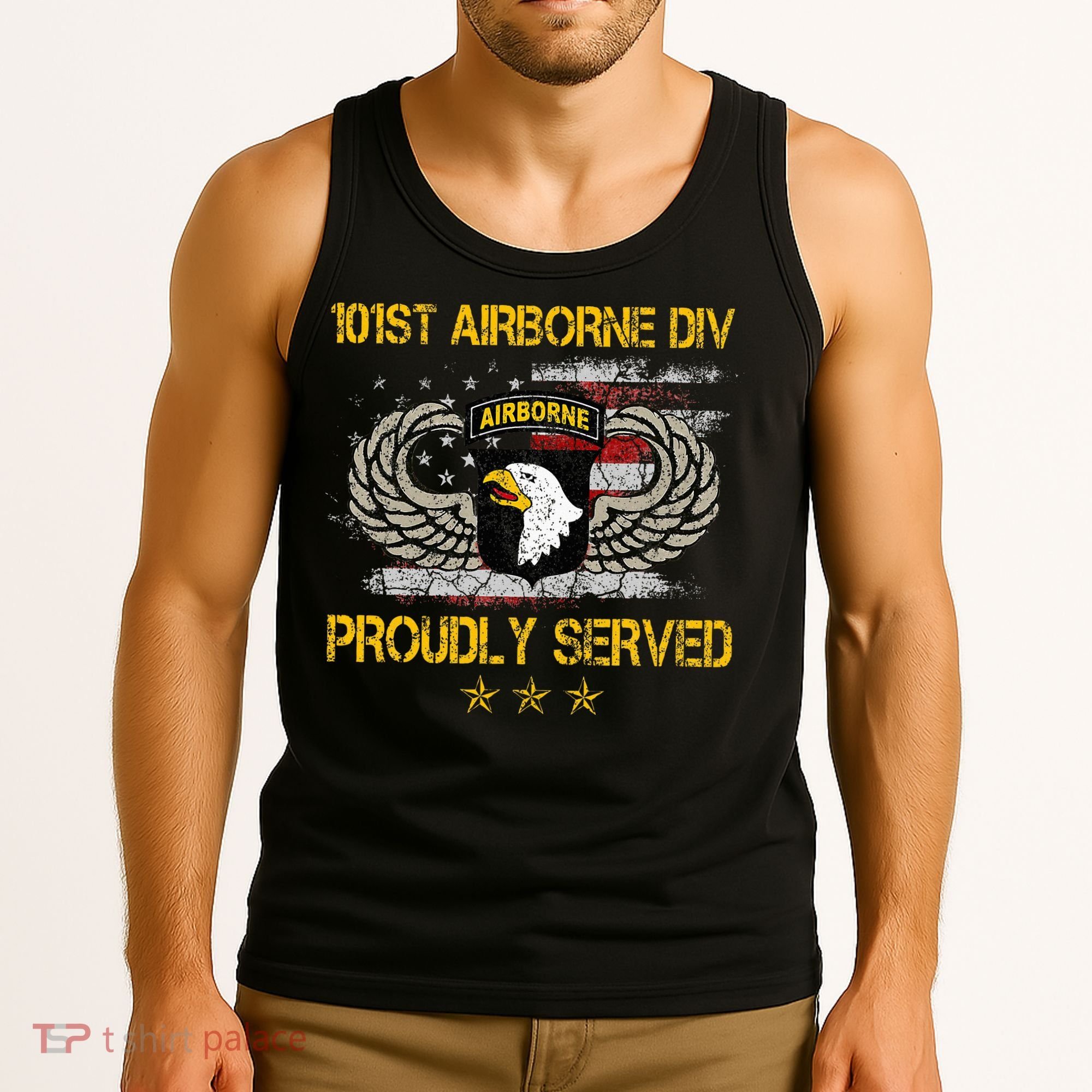 101st Airborne Divition Proudly Served Veterans Day Tank Top