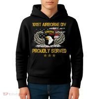 101st Airborne Divition Proudly Served Veterans Day Kids Hoodie thumb 4
