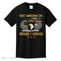 101st Airborne Divition Proudly Served Veterans Day Kids T-Shirt thumb 0