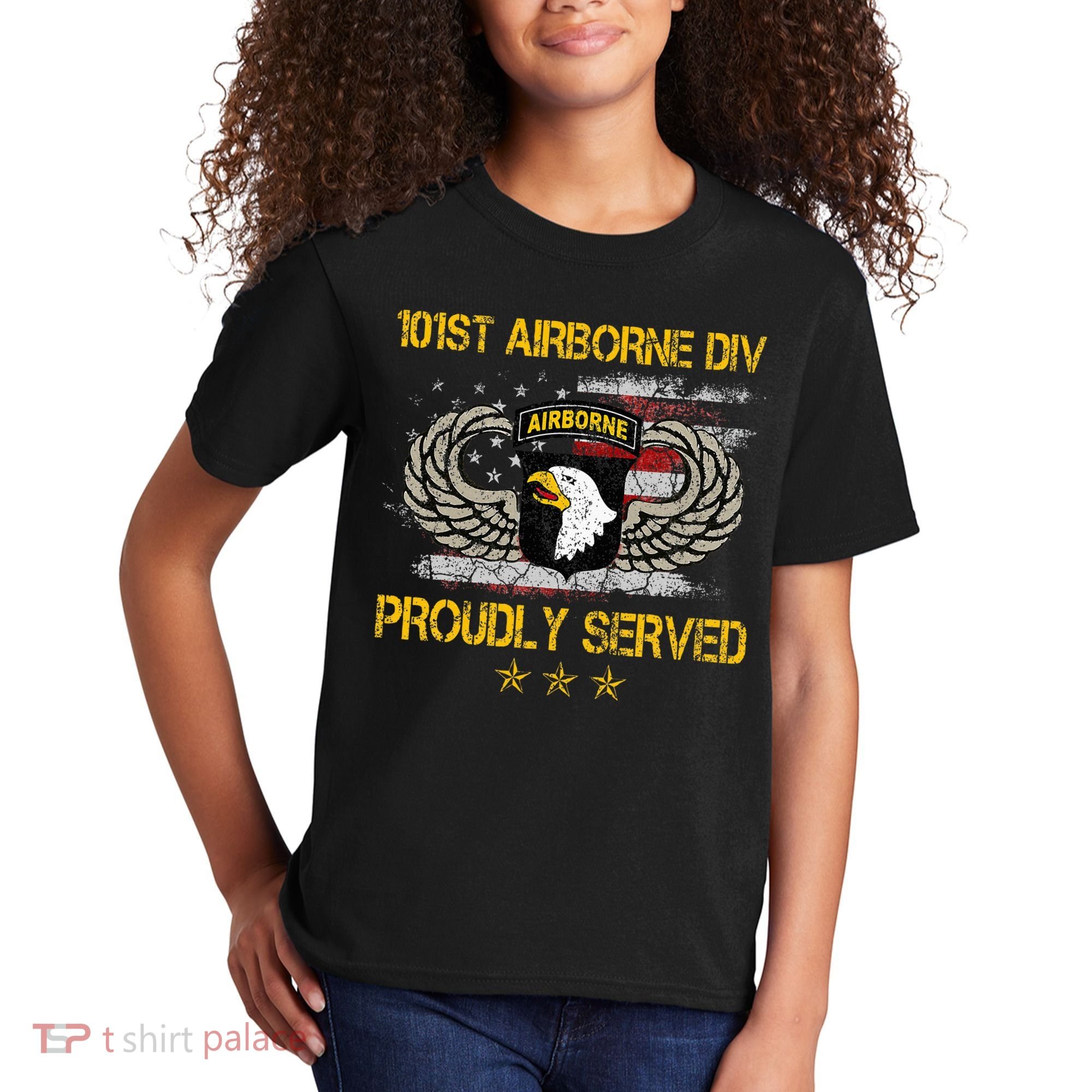 101st Airborne Divition Proudly Served Veterans Day Kids T-Shirt