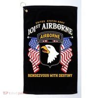 101st Airborne Division Veteran Gift Golf Towel thumb 0
