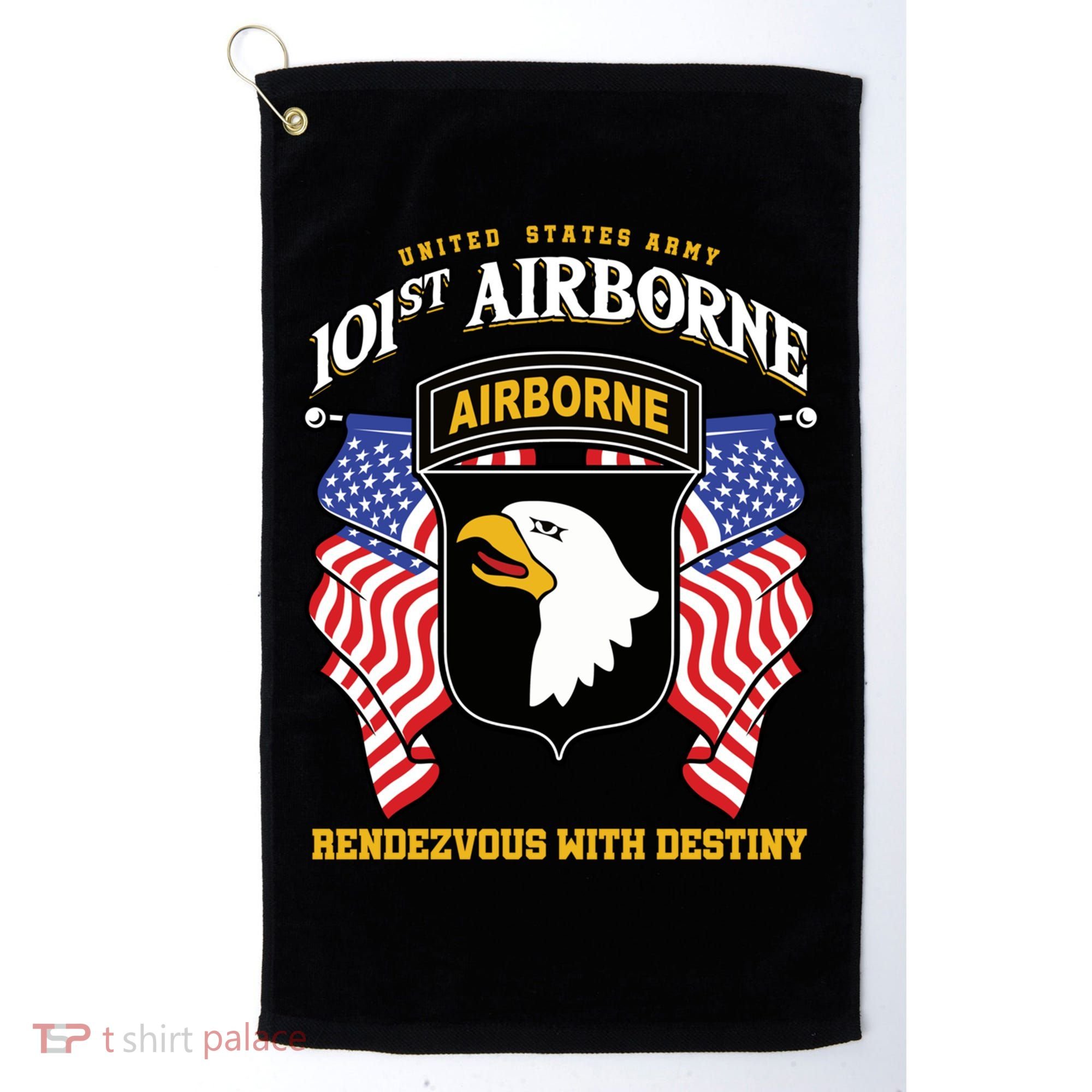 101st Airborne Division Veteran Gift Golf Towel