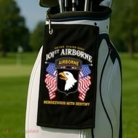 101st Airborne Division Veteran Gift Golf Towel thumb 2