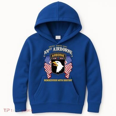 101st Airborne Division Veteran Gift Kids Hoodie