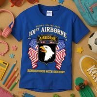 101st Airborne Division Veteran Gift Kids T-Shirt thumb 3