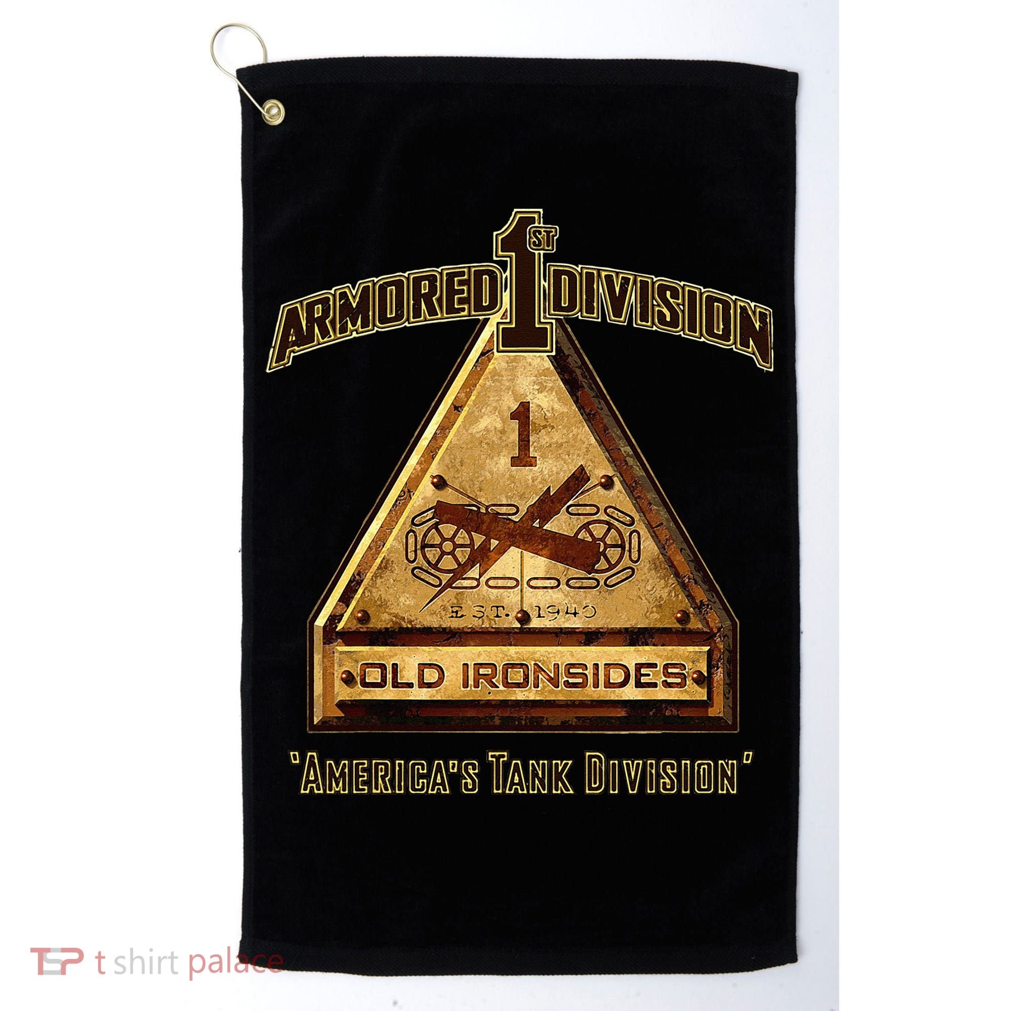 1st Armored Division Golf Towel