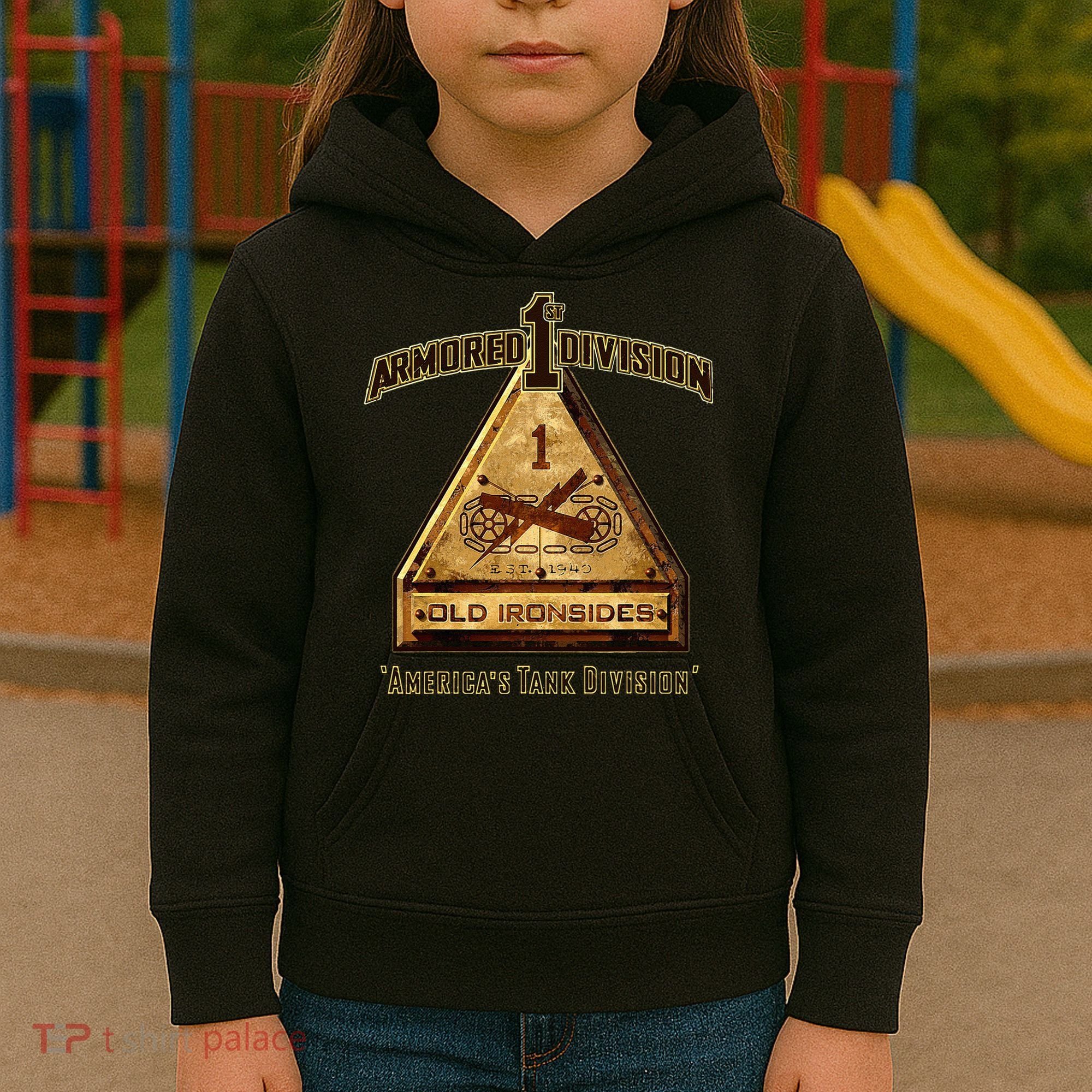 1st Armored Division Kids Hoodie