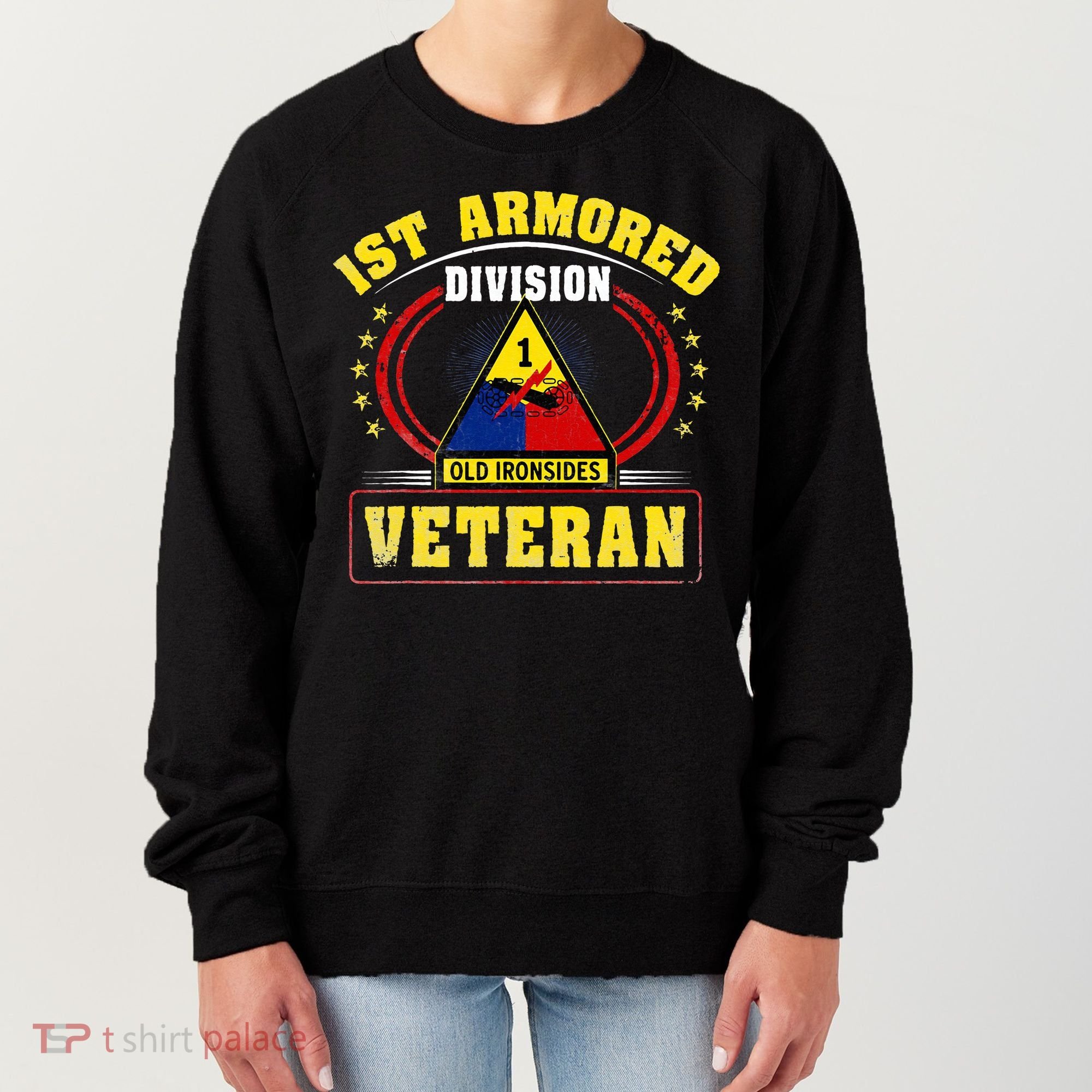 1st Armored Division Veteran Women's Sweatshirt