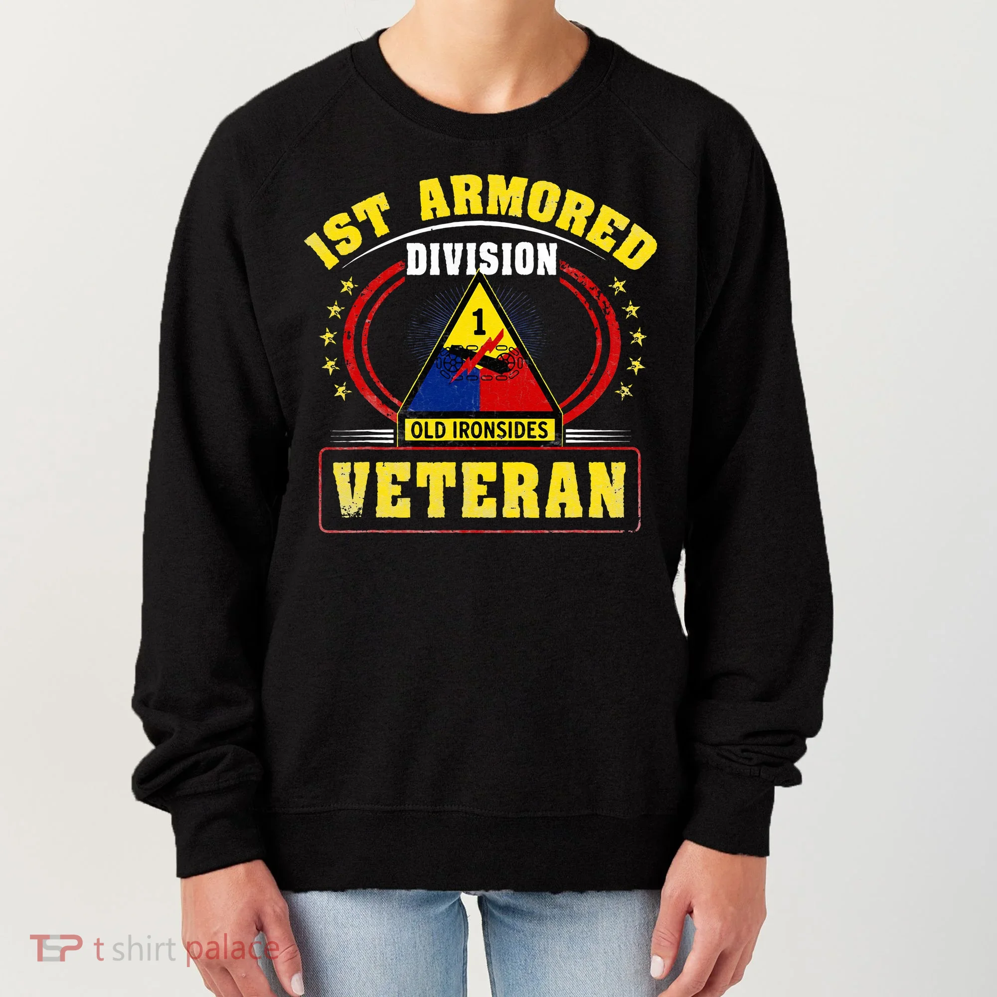 1st Armored Division Veteran Women's Sweatshirt
