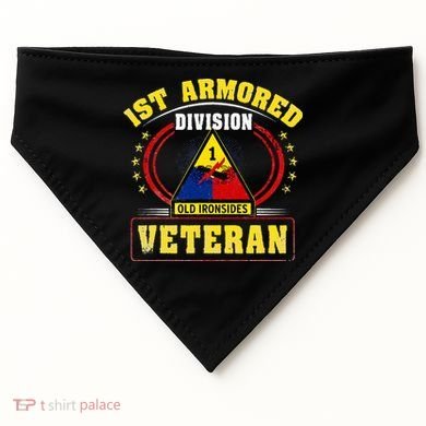 1st Armored Division Veteran USA-Made Doggie Bandana