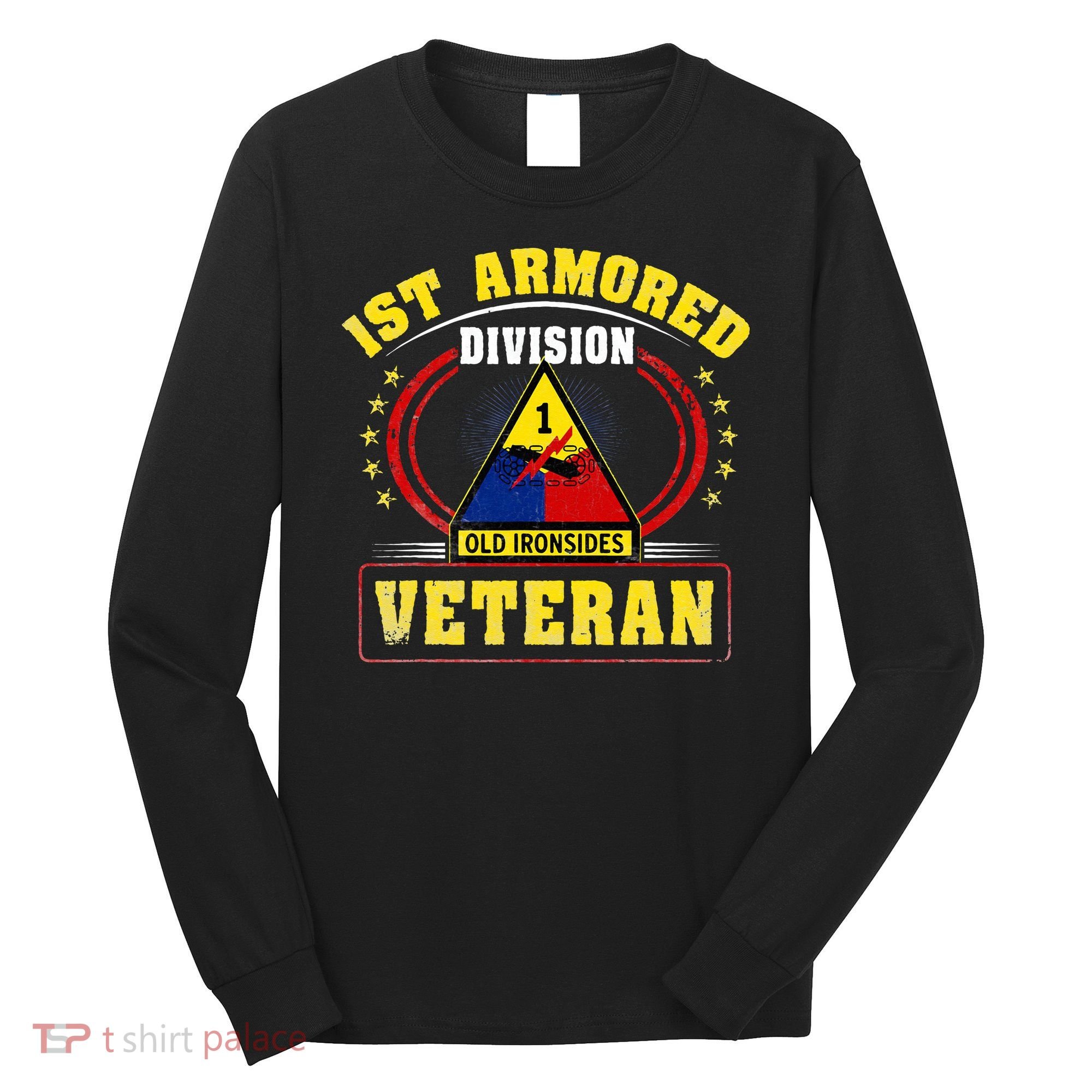 1st Armored Division Veteran Long Sleeve Shirt