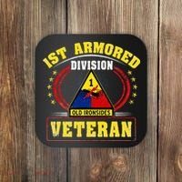 1st Armored Division Veteran Coaster thumb 0